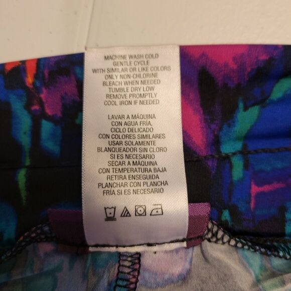 Beverly Drive Black Neon Florals Dress Skirt Swim cover-up Women's Plus Size - Picture 9 of 11